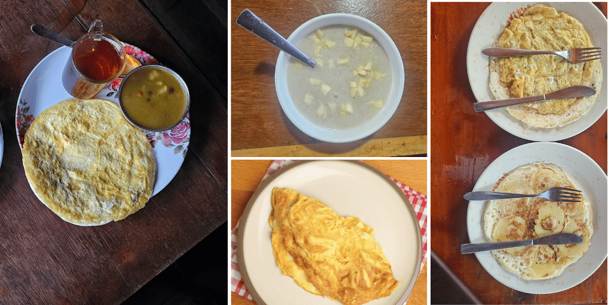 Breakfast in Langtang Trek