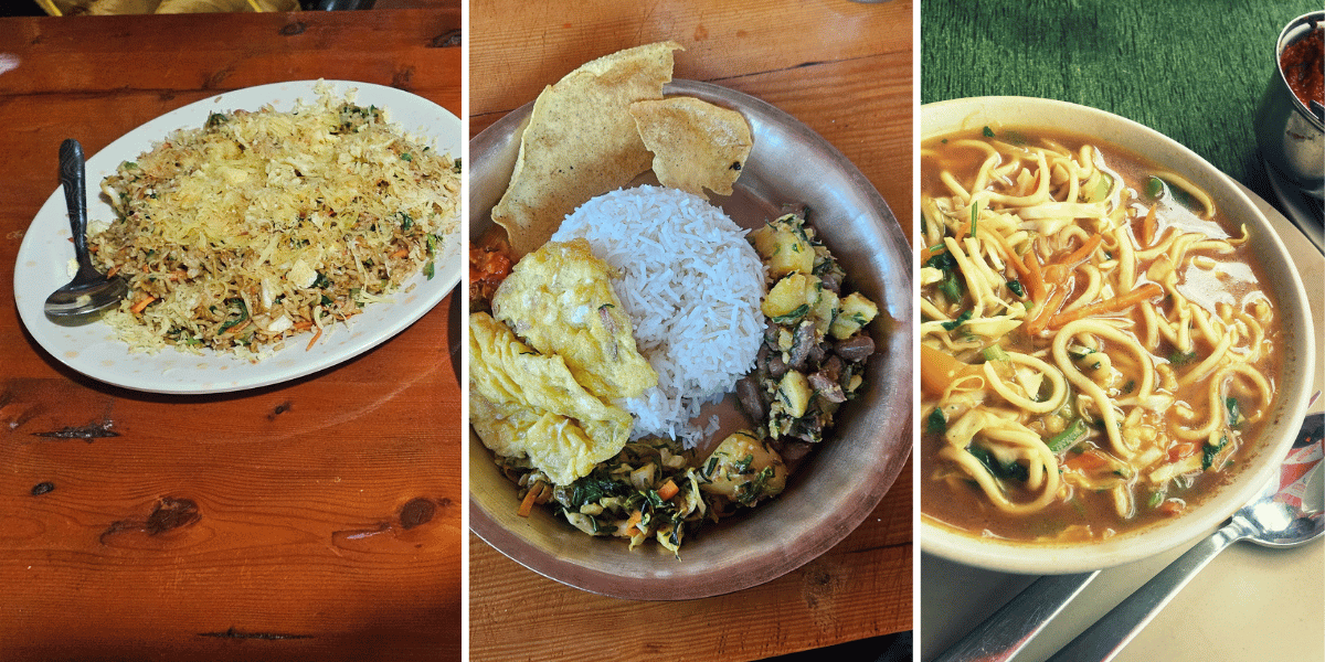 Lunch on Langtang Trek