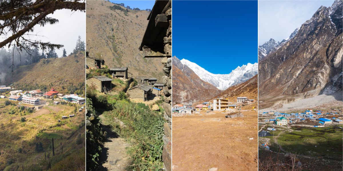 Langtang National Park Major Human Settlement Areas