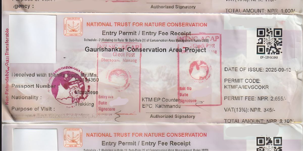 Gaurishankar Conservation Area Permit