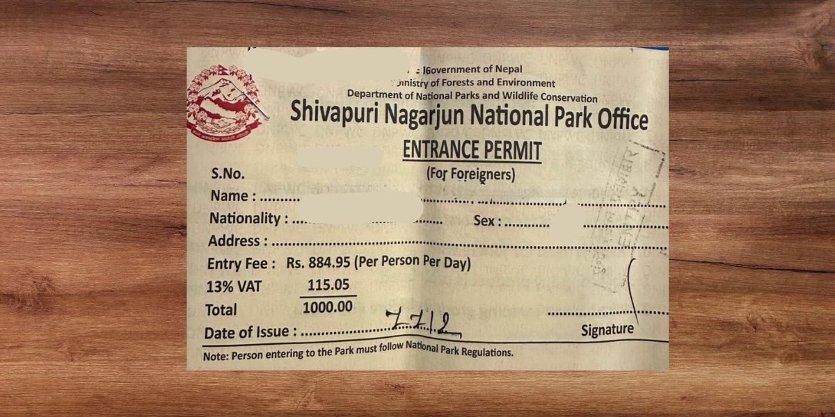 Shivapuri Nagarjun National Park Permit